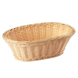 Oval rattan basket