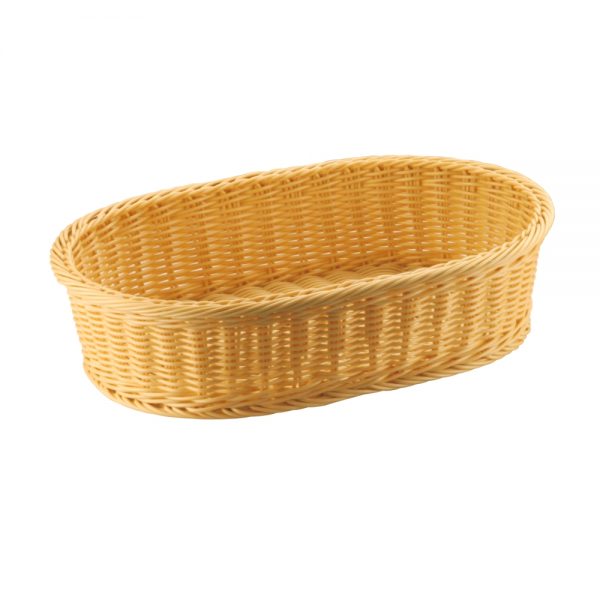 Oval rattan basket