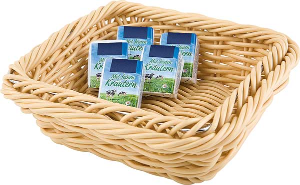rectangle rattan basket