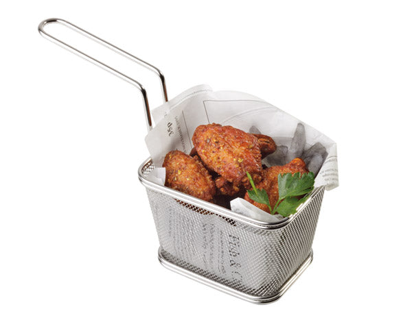 Square snack holder fry basket