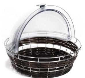 Round rattan basket
