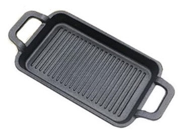 Cast iron platter W/O wooden base