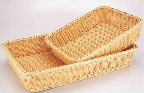 Rectangle rattan basket