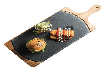 Rectangle natural slate With wooden frame & handle