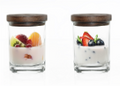 Weck-glasses with wooden cover