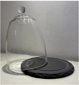 natural slate with glass cover