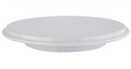 Round serving platter carved edge